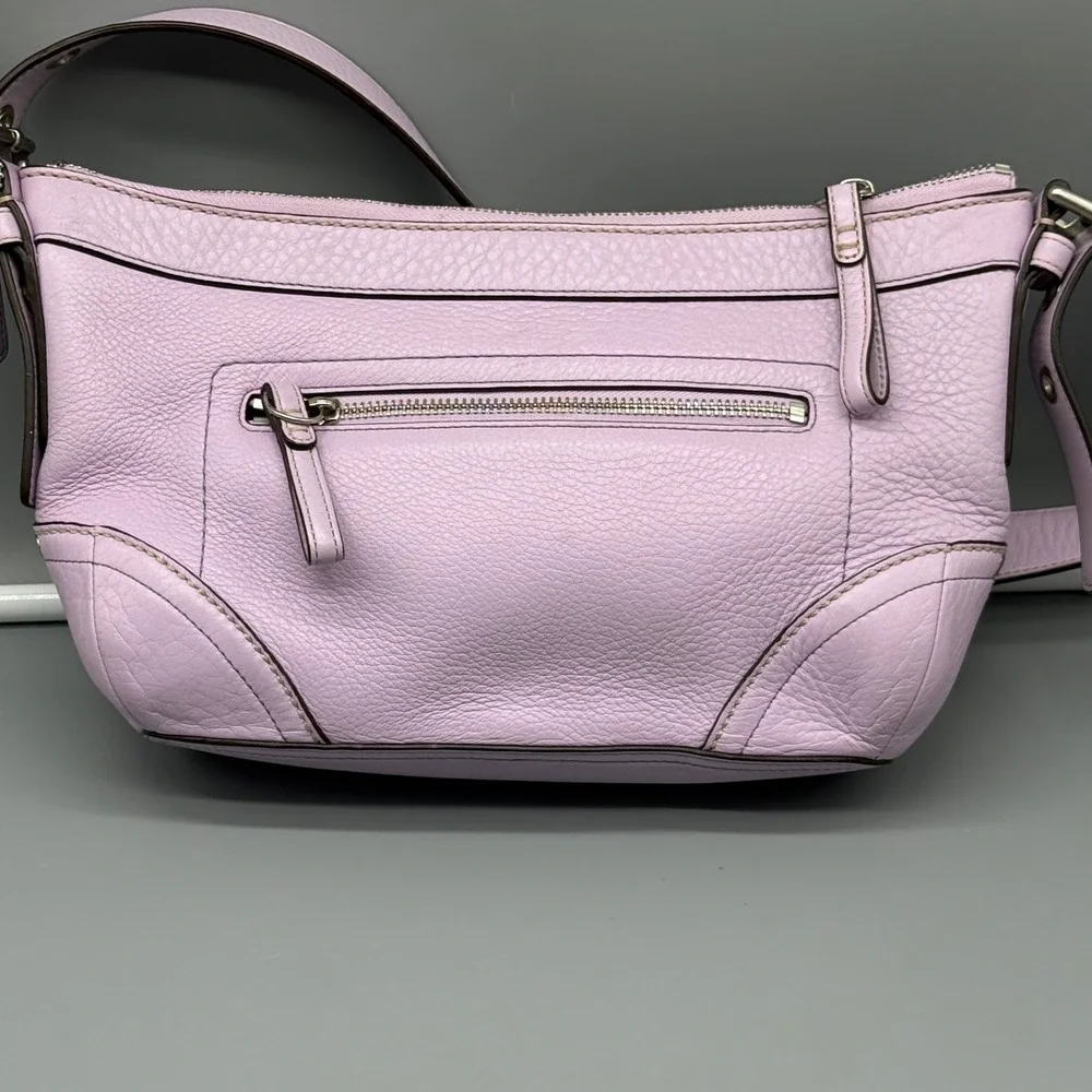 Vintage Y2K‎ Coach Madison F12321 Lavender Leather Shoulder Bag Hobo Purple